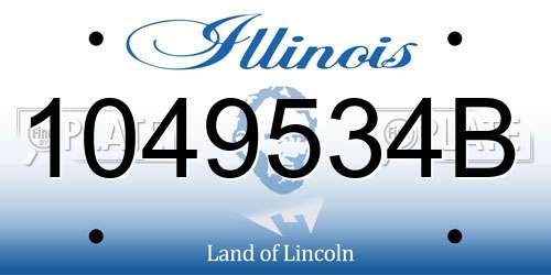 1049534B Illinois License Plate