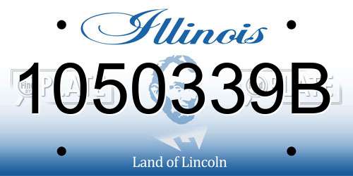 1050339B Illinois License Plate