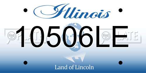 10506LE Illinois License Plate