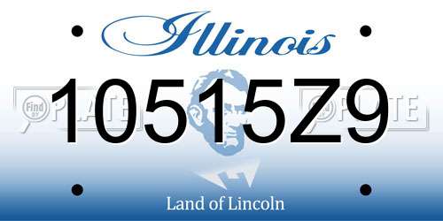 10515Z9 Illinois License Plate