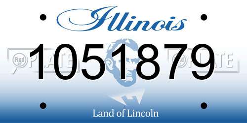 1051879 Illinois License Plate