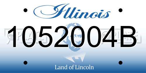 1052004B Illinois License Plate