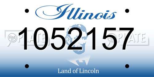 1052157 Illinois License Plate