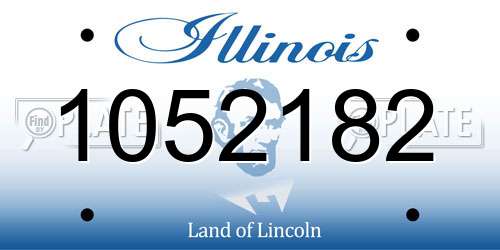 1052182 Illinois License Plate