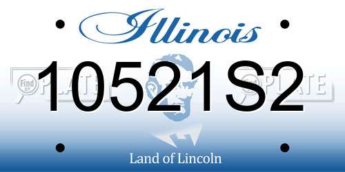 10521S2 Illinois License Plate