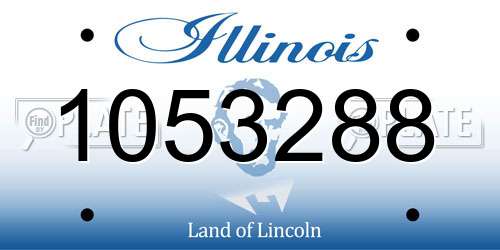 1053288 Illinois License Plate