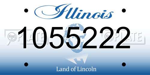 1055222 Illinois License Plate