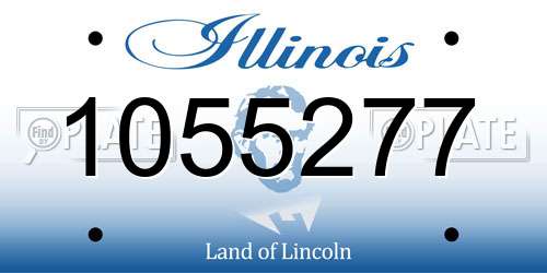 1055277 Illinois License Plate