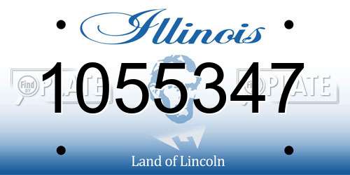 1055347 Illinois License Plate