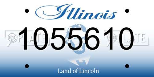 1055610 Illinois License Plate