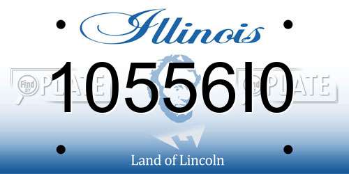 10556I0 Illinois License Plate