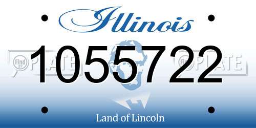 1055722 Illinois License Plate