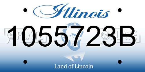 1055723B Illinois License Plate