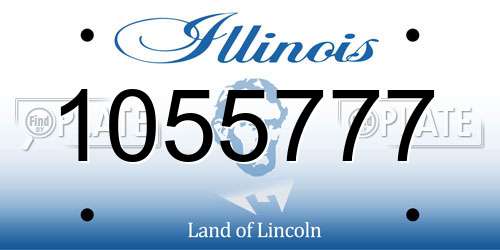 1055777 Illinois License Plate