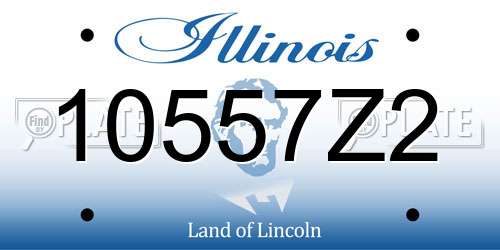 10557Z2 Illinois License Plate
