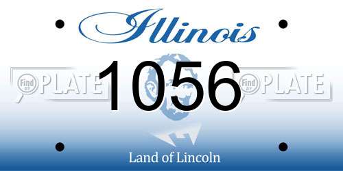 1056 Illinois License Plate