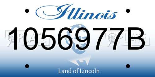 1056977B Illinois License Plate