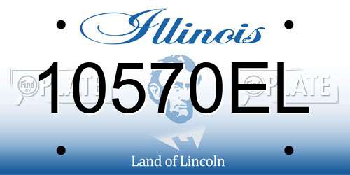 10570EL Illinois License Plate