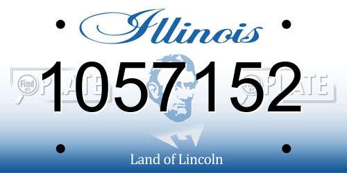 1057152 Illinois License Plate