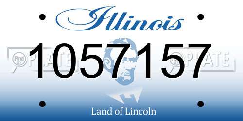 1057157 Illinois License Plate