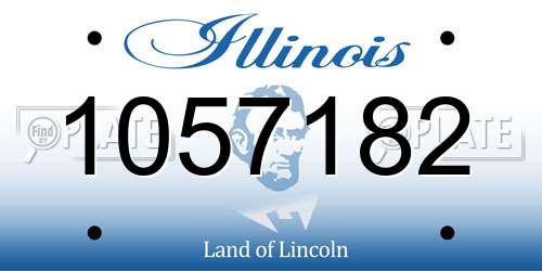 1057182 Illinois License Plate