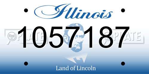 1057187 Illinois License Plate