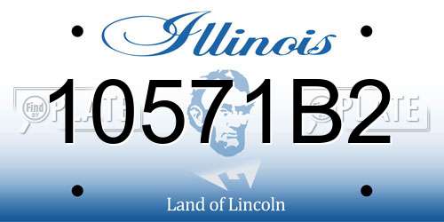 10571B2 Illinois License Plate