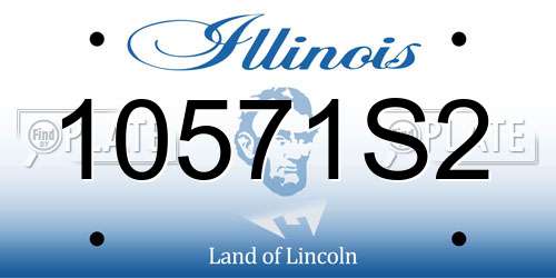 10571S2 Illinois License Plate