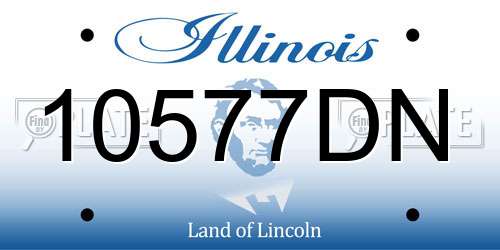 10577DN Illinois License Plate