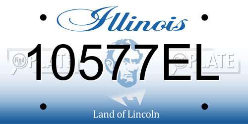 10577EL Illinois License Plate