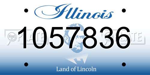 1057836 Illinois License Plate