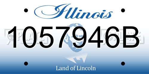 1057946B Illinois License Plate