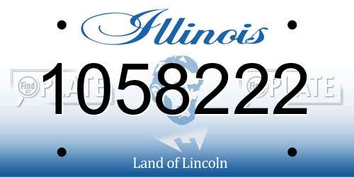 1058222 Illinois License Plate