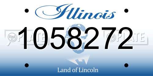 1058272 Illinois License Plate