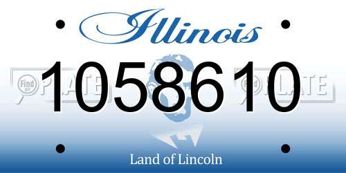 1058610 Illinois License Plate