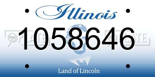 1058646 Illinois License Plate
