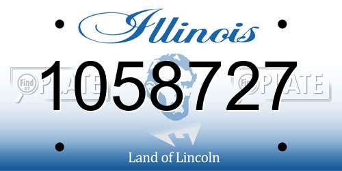 1058727 Illinois License Plate