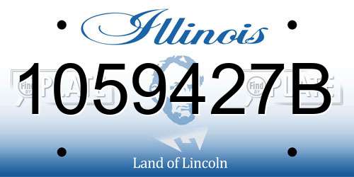 1059427B Illinois License Plate