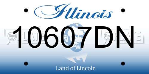 10607DN Illinois License Plate