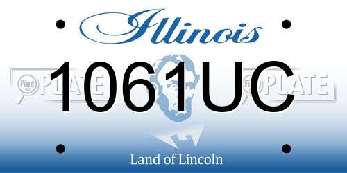 1061UC Illinois License Plate