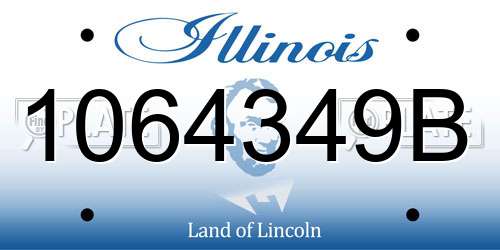 1064349B Illinois License Plate