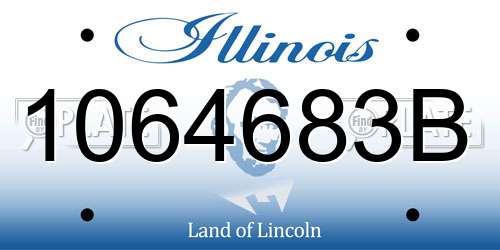1064683B Illinois License Plate