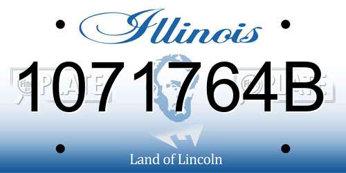 1071764B Illinois License Plate