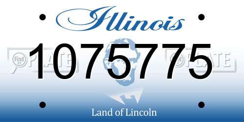 1075775 Illinois License Plate