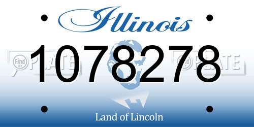 1078278 Illinois License Plate