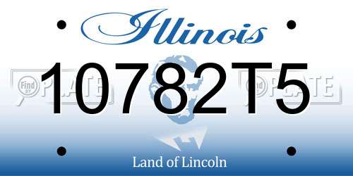 10782T5 Illinois License Plate