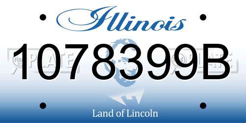 1078399B Illinois License Plate