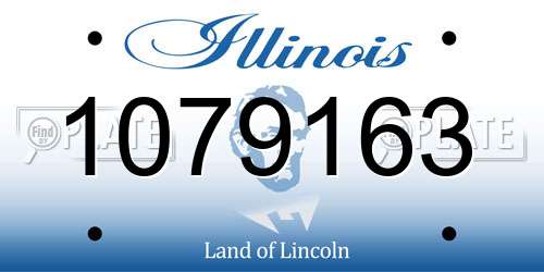 1079163 Illinois License Plate