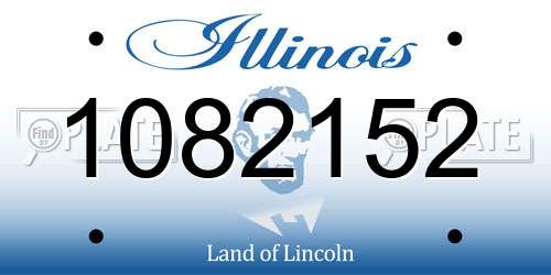 1082152 Illinois License Plate