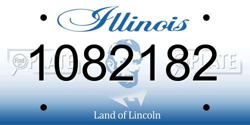 1082182 Illinois License Plate
